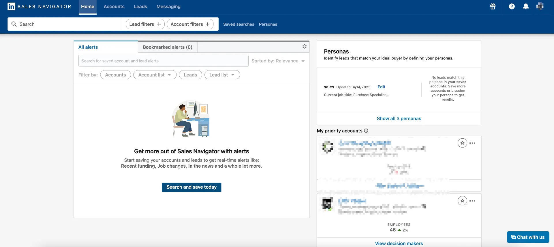 Sales Navigator Account Filter