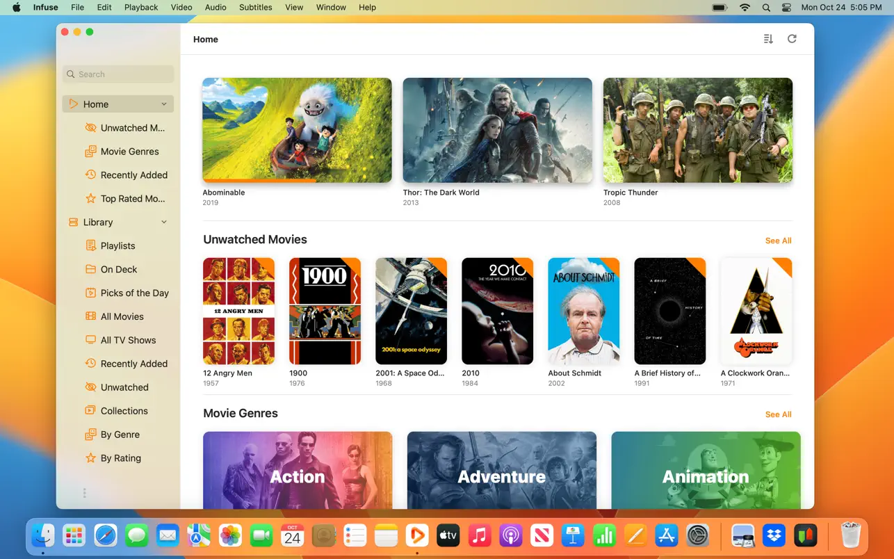 Infuse 8 PRO Interface