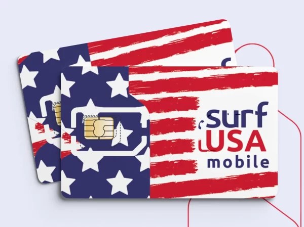 美国流量卡 Surf USA Mobile 无限量短信通话 原生IP